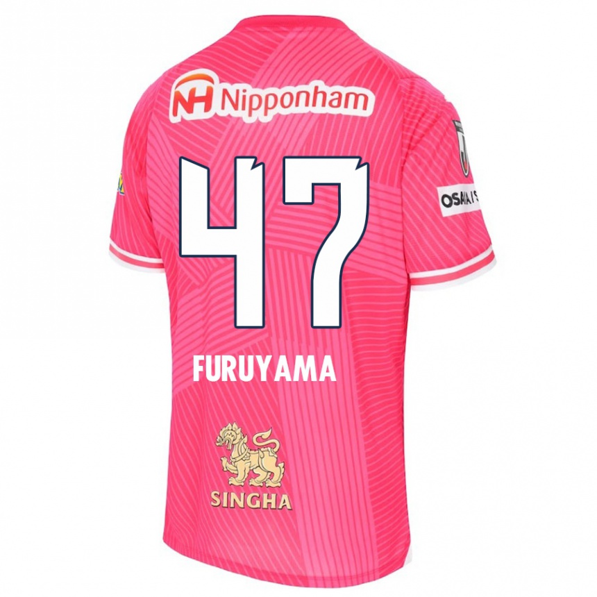 Hombre Fútbol Camiseta Kengo Furuyama #47 Rosa Blanco 1ª Equipación 2024/25 Perú