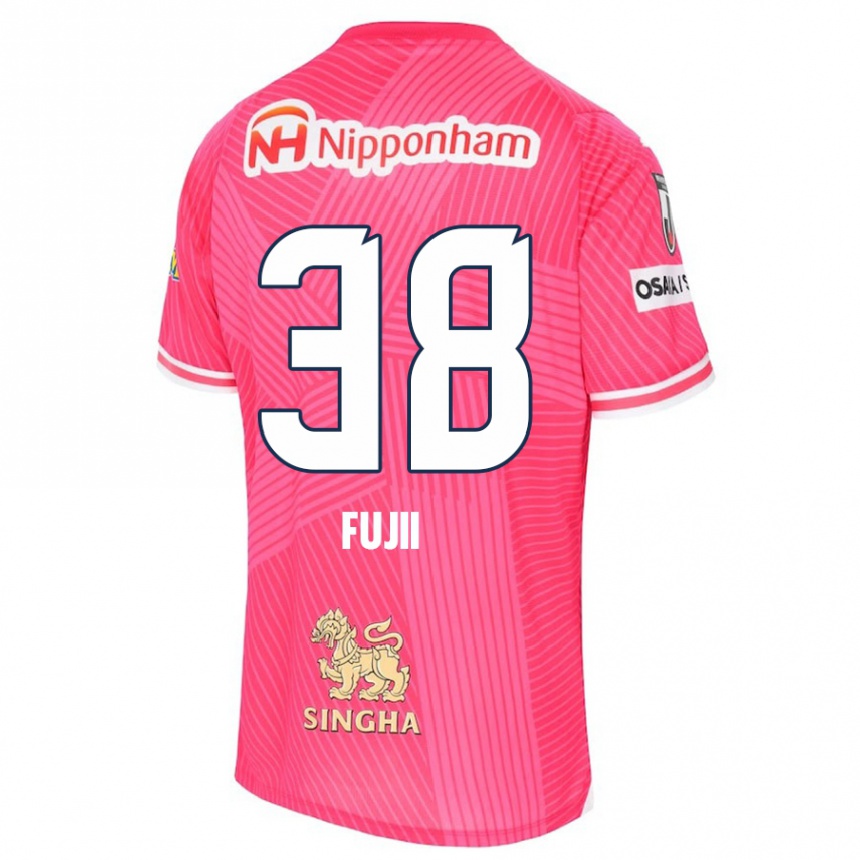 Hombre Fútbol Camiseta Ryuya Fujii #38 Rosa Blanco 1ª Equipación 2024/25 Perú