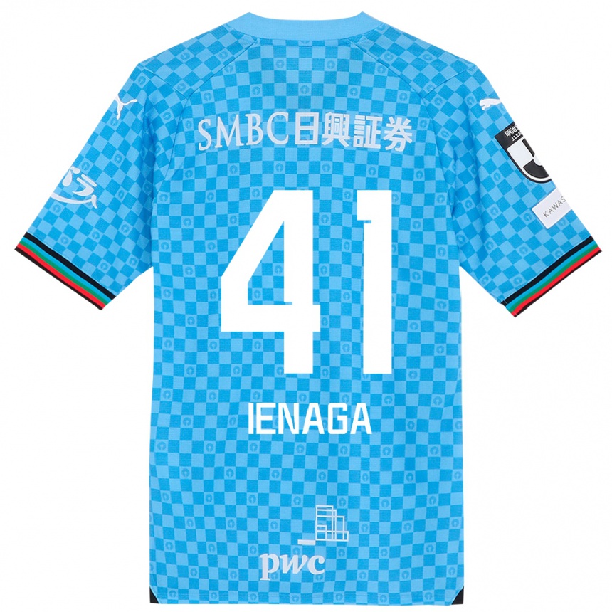 Hombre Fútbol Camiseta Akihiro Ienaga #41 Azul Celeste 1ª Equipación 2024/25 Perú