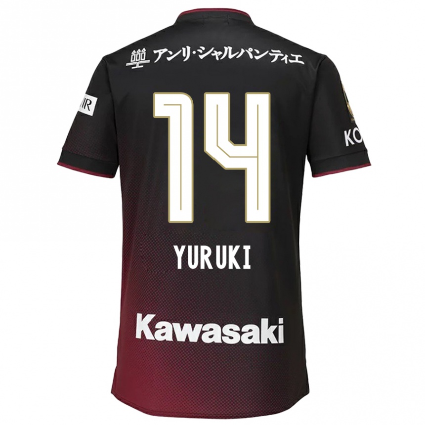 Hombre Fútbol Camiseta Koya Yuruki #14 Negro Rojo 1ª Equipación 2024/25 Perú