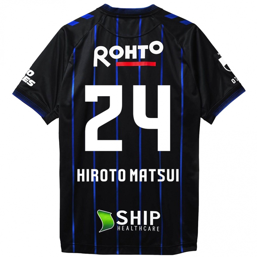 Hombre Fútbol Camiseta Elijah Hiroto Matsui #24 Azul Negro 1ª Equipación 2024/25 Perú