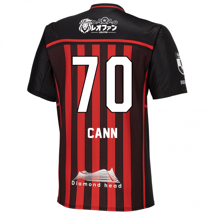 Hombre Fútbol Camiseta Francis Cann #70 Negro Rojo 1ª Equipación 2024/25 Perú