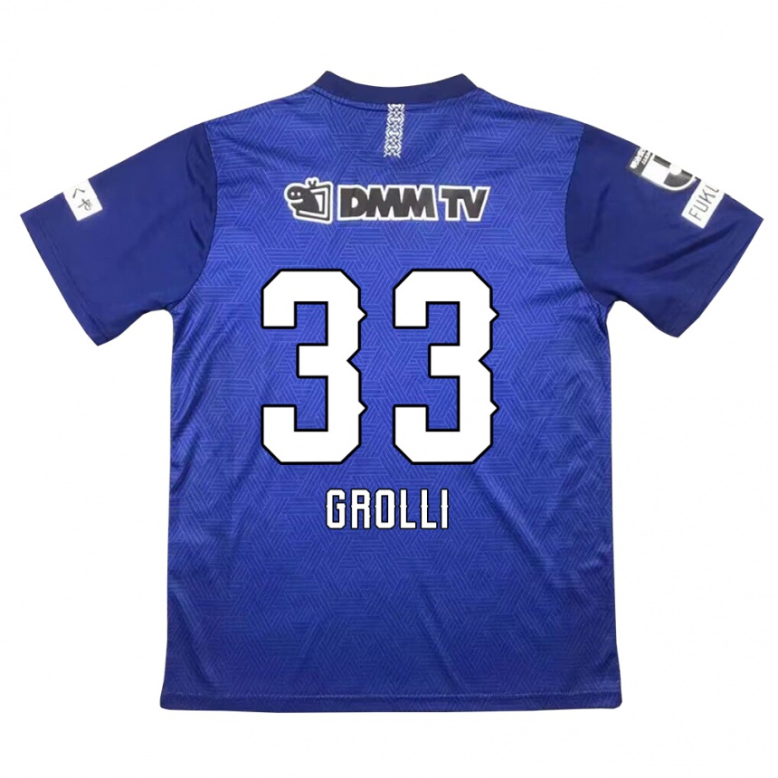 Hombre Fútbol Camiseta Douglas Grolli #33 Azul Oscuro 1ª Equipación 2024/25 Perú