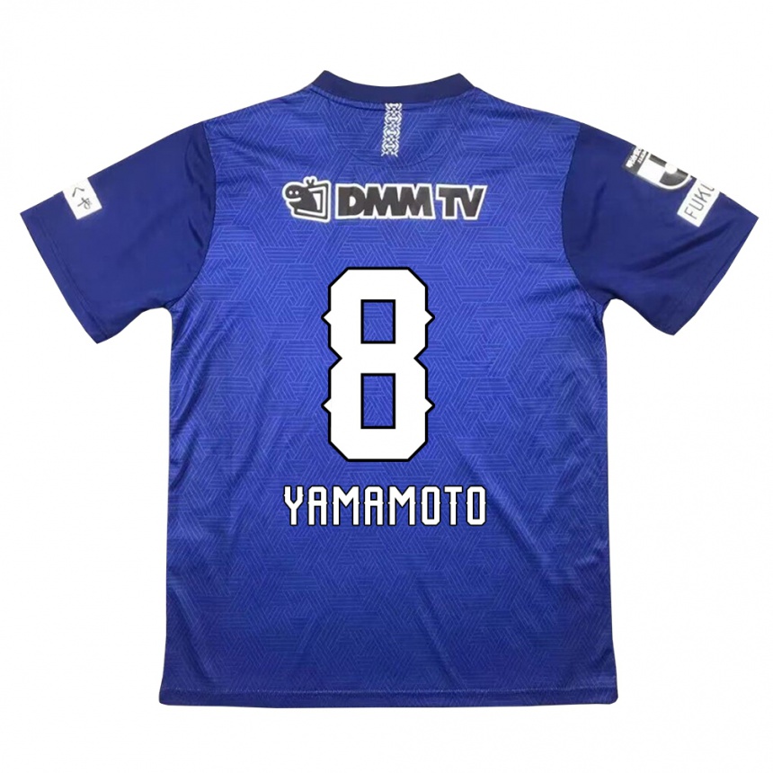 Hombre Fútbol Camiseta Shunsuke Yamamoto #8 Azul Oscuro 1ª Equipación 2024/25 Perú