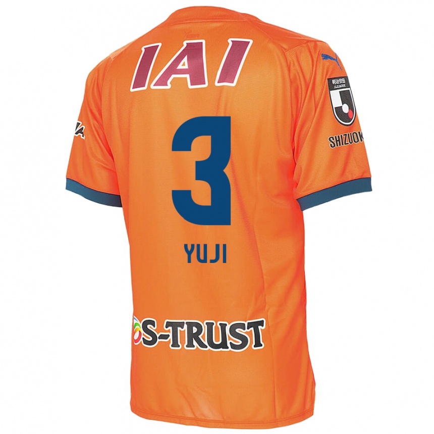 Hombre Fútbol Camiseta Yuji Takahashi #3 Naranja Azul 1ª Equipación 2024/25 Perú