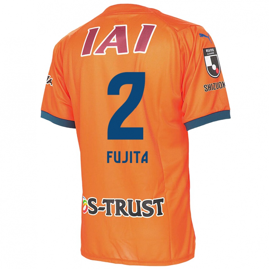 Hombre Fútbol Camiseta Shunsuke Fujita #2 Naranja Azul 1ª Equipación 2024/25 Perú