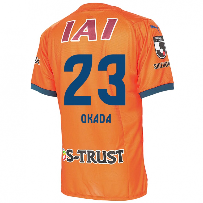 Hombre Fútbol Camiseta Shu Okada #23 Naranja Azul 1ª Equipación 2024/25 Perú