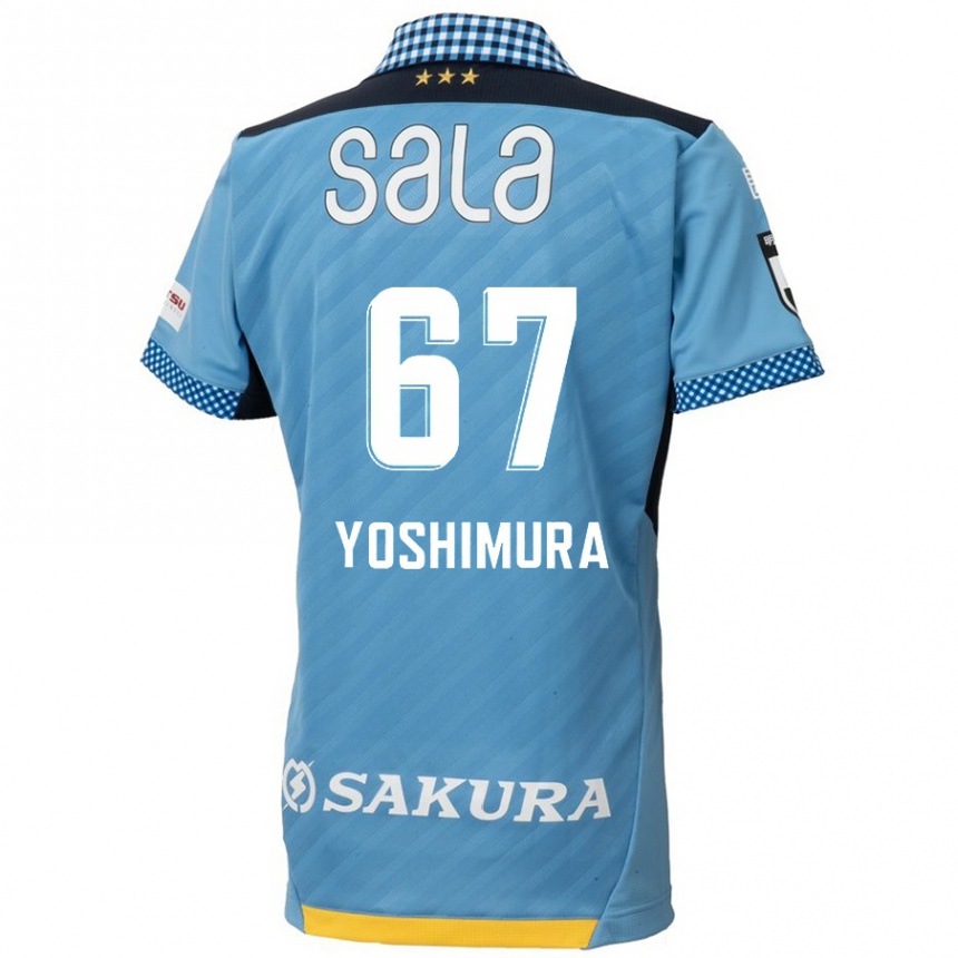 Hombre Fútbol Camiseta Ryusei Yoshimura #67 Azul Negro 1ª Equipación 2024/25 Perú