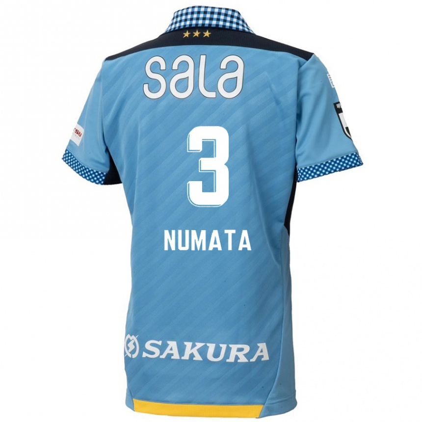 Hombre Fútbol Camiseta Taiki Numata #3 Azul Negro 1ª Equipación 2024/25 Perú