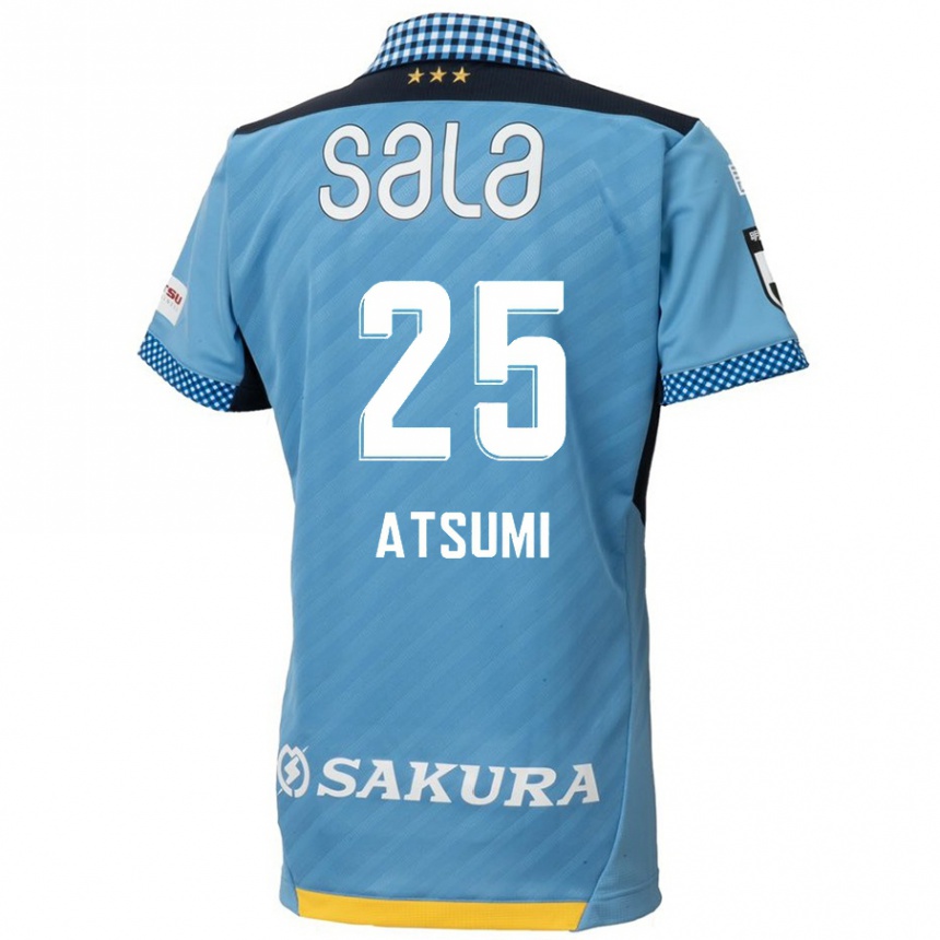 Hombre Fútbol Camiseta Keita Atsumi #25 Azul Negro 1ª Equipación 2024/25 Perú