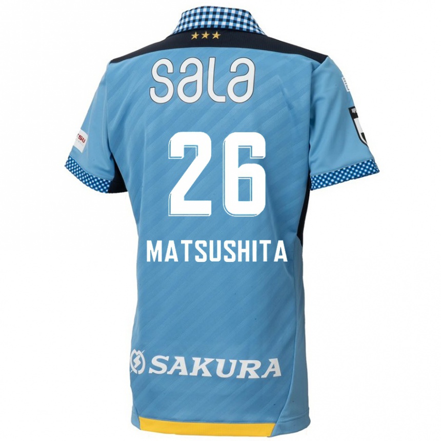 Hombre Fútbol Camiseta Sota Matsushita #26 Azul Negro 1ª Equipación 2024/25 Perú