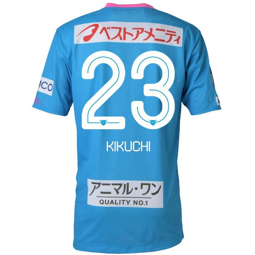 Hombre Fútbol Camiseta Taichi Kikuchi #23 Azul Rosado 1ª Equipación 2024/25 Perú