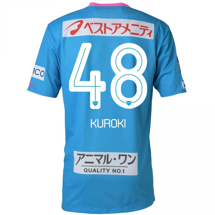 Hombre Fútbol Camiseta Yuya Kuroki #48 Azul Rosado 1ª Equipación 2024/25 Perú