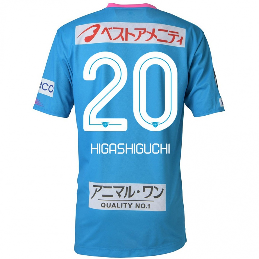 Hombre Fútbol Camiseta Aitaro Higashiguchi #20 Azul Rosado 1ª Equipación 2024/25 Perú