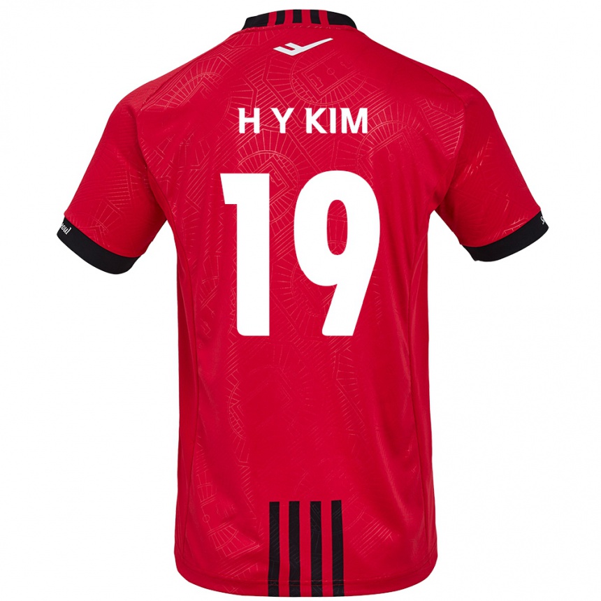 Hombre Fútbol Camiseta Yong-Hyuk Kim #19 Negro Rojo 1ª Equipación 2024/25 Perú