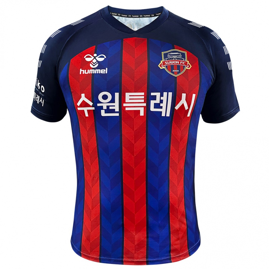 Hombre Fútbol Camiseta Bae-Jong Park #1 Azul Rojo 1ª Equipación 2024/25 Perú