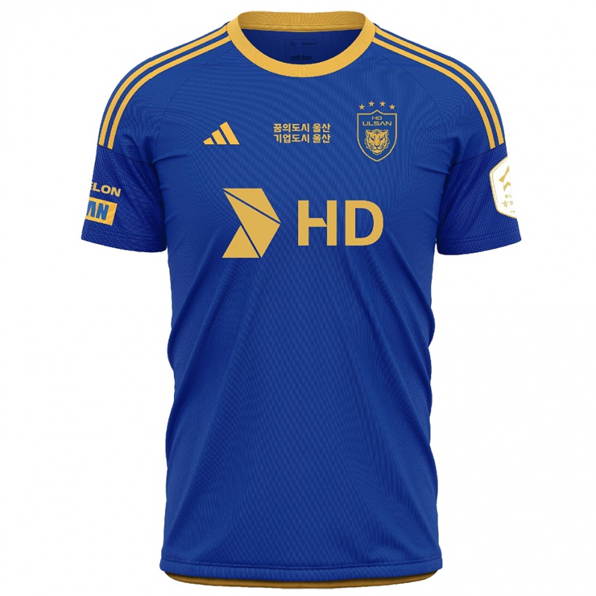 Hombre Fútbol Camiseta Ui-Jun Hwang #20 Azul Amarillo 1ª Equipación 2024/25 Perú