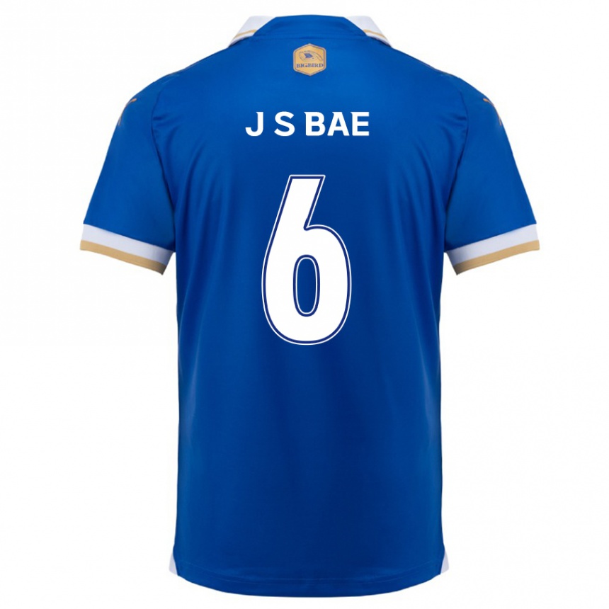 Hombre Fútbol Camiseta Seo-Joon Bae #6 Azul Blanco 1ª Equipación 2024/25 Perú