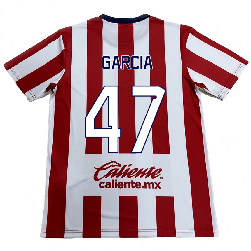 Hombre Fútbol Camiseta Gael García #47 Rojo Blanco 1ª Equipación 2024/25 Perú