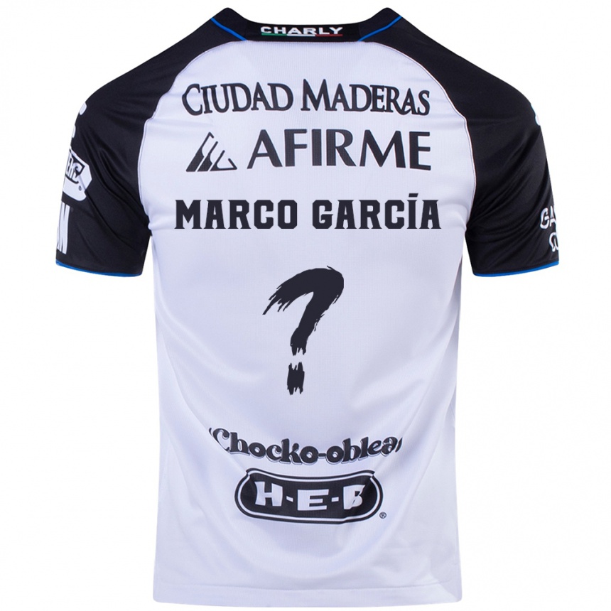 Hombre Fútbol Camiseta Marco Garcia #0 Azul Negro 1ª Equipación 2024/25 Perú