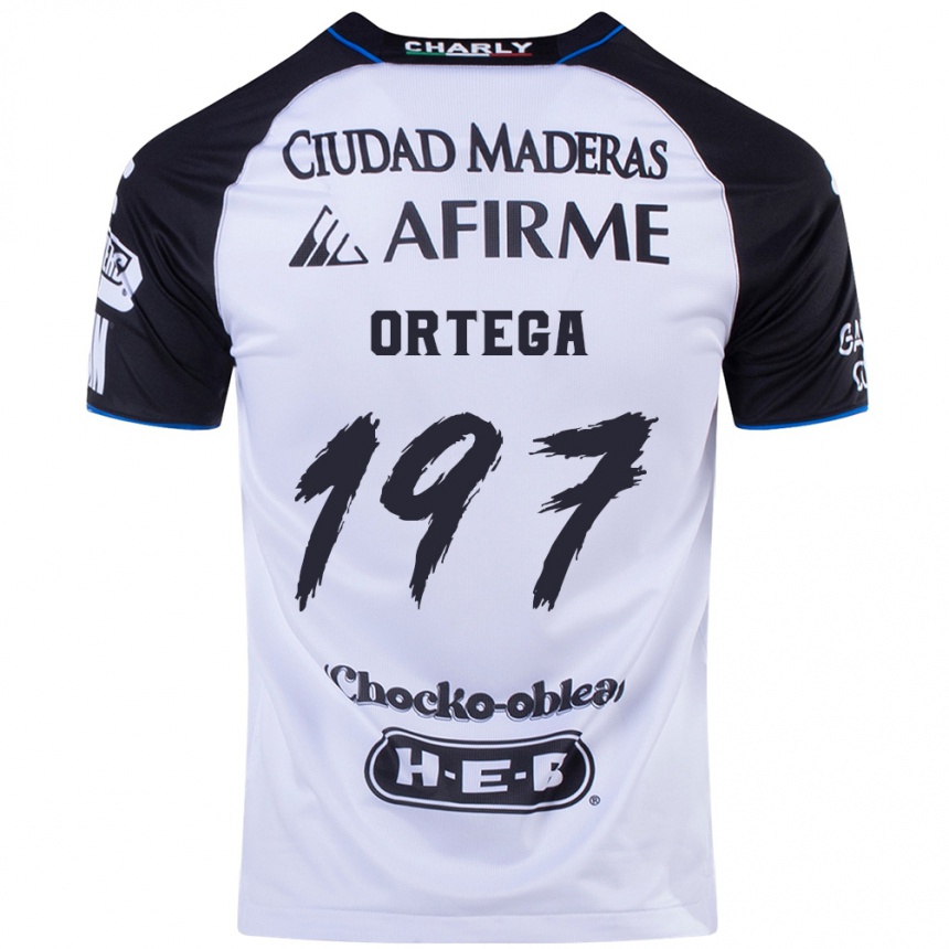 Hombre Fútbol Camiseta Javier Ortega #197 Azul Negro 1ª Equipación 2024/25 Perú