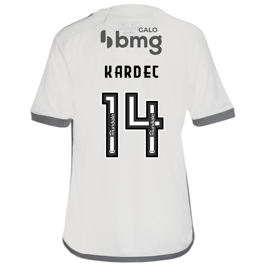 Hombre Fútbol Camiseta Alan Kardec #14 Blanquecino 2ª Equipación 2024/25 Perú