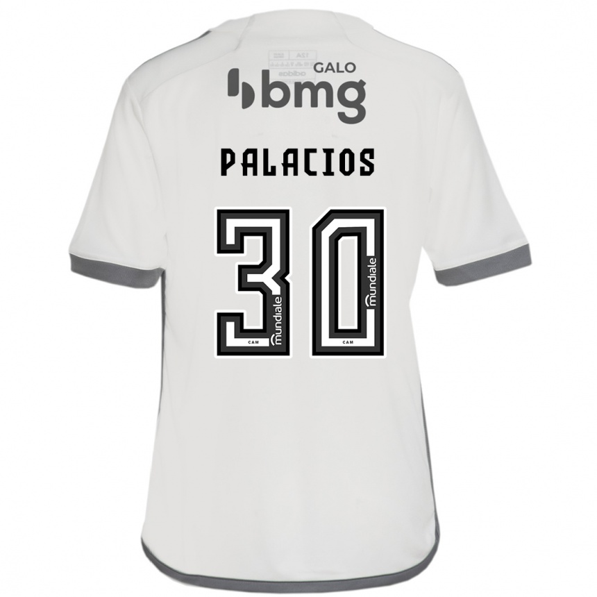 Hombre Fútbol Camiseta Brahian Palacios #30 Blanquecino 2ª Equipación 2024/25 Perú