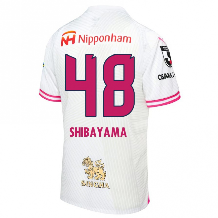 Hombre Fútbol Camiseta Masaya Shibayama #48 Blanco Rosa 2ª Equipación 2024/25 Perú