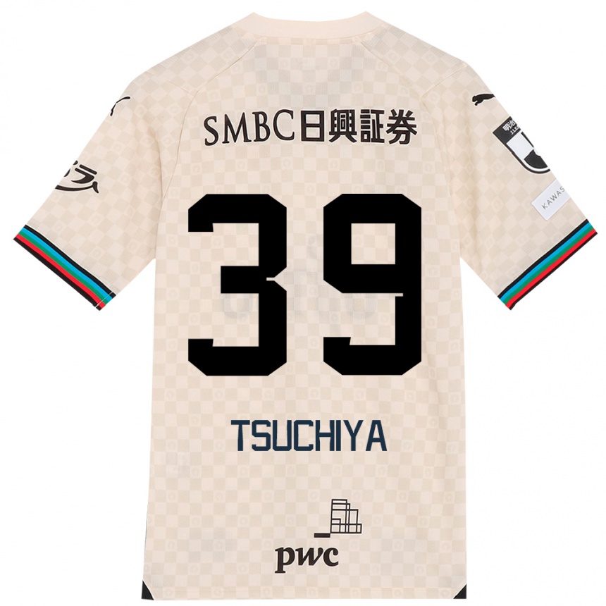 Hombre Fútbol Camiseta Kaito Tsuchiya #39 Blanco Gris 2ª Equipación 2024/25 Perú