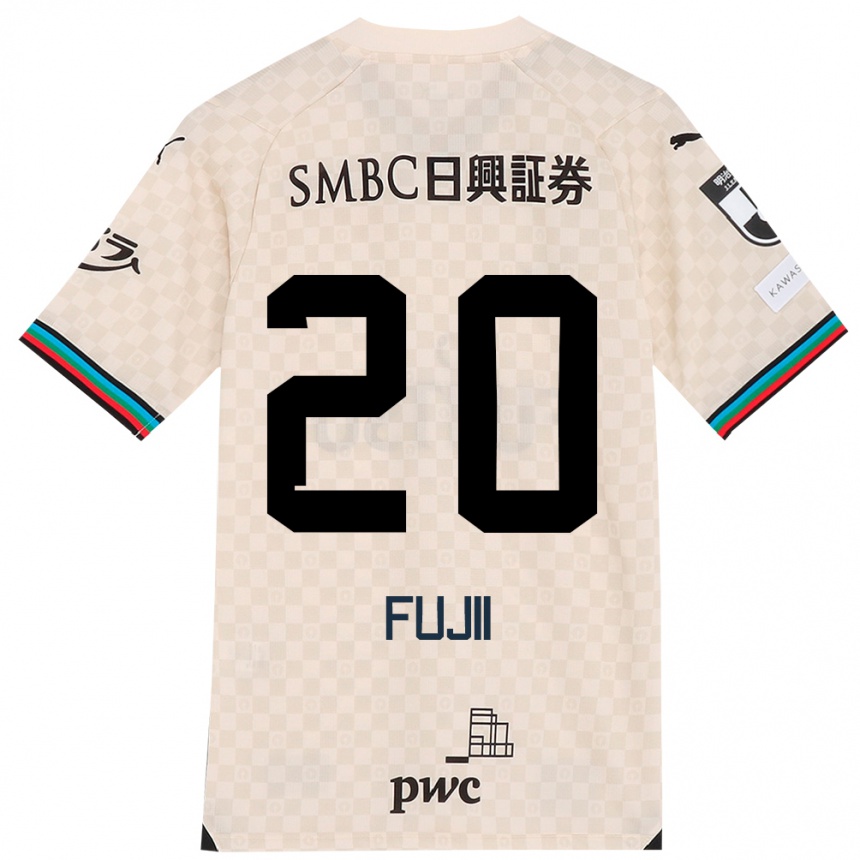 Hombre Fútbol Camiseta Rensuke Fujii #20 Blanco Gris 2ª Equipación 2024/25 Perú