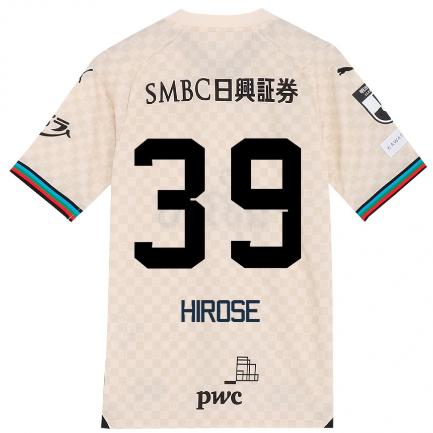 Hombre Fútbol Camiseta Neo Hirose #39 Blanco Gris 2ª Equipación 2024/25 Perú