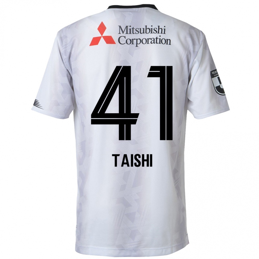 Hombre Fútbol Camiseta Taishi Brandon Nozawa #41 Blanco Negro 2ª Equipación 2024/25 Perú