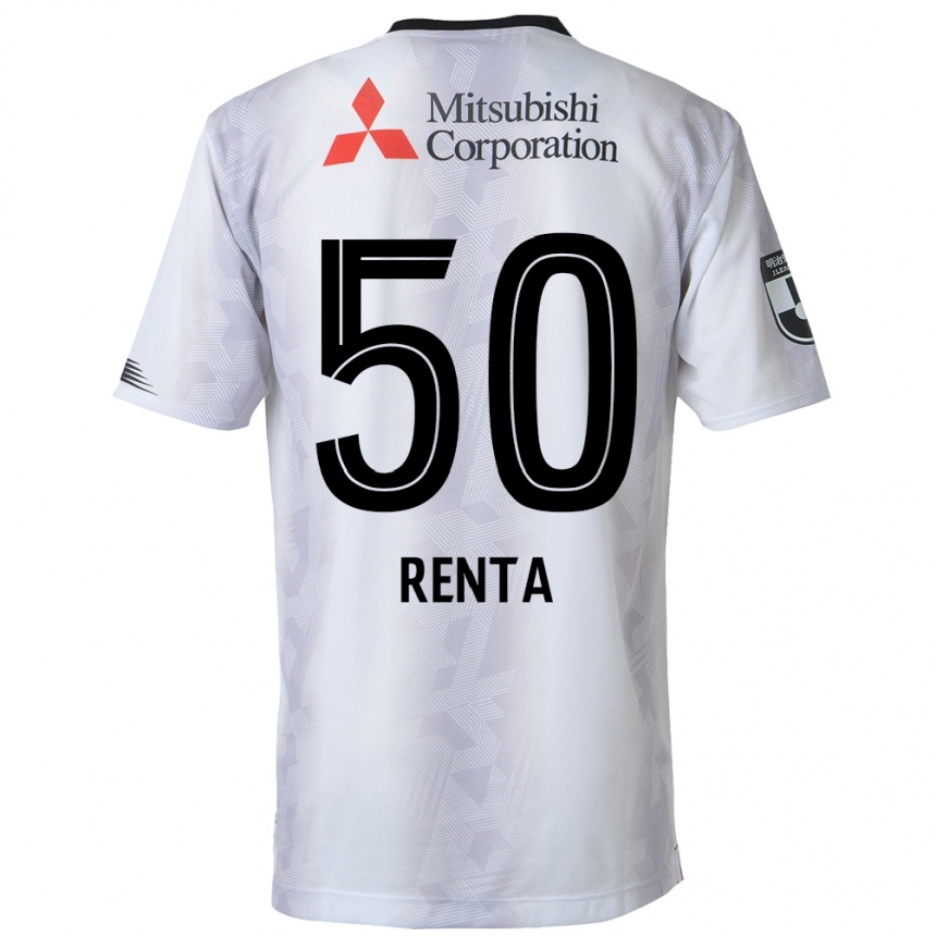 Hombre Fútbol Camiseta Renta Higashi #50 Blanco Negro 2ª Equipación 2024/25 Perú