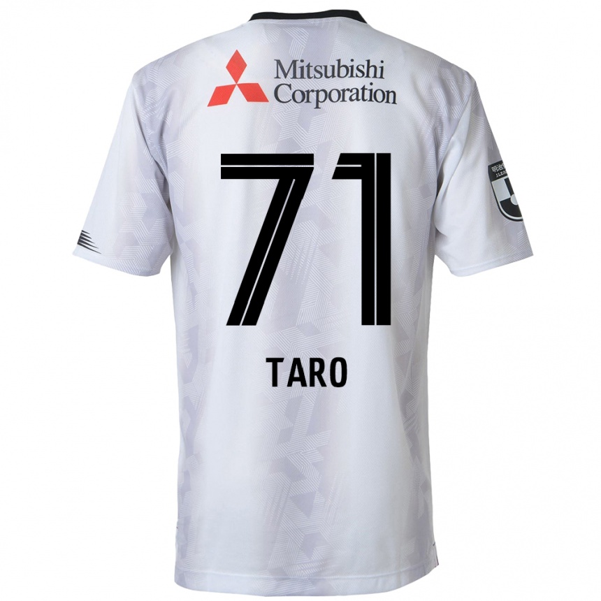 Hombre Fútbol Camiseta Ryotaro Araki #71 Blanco Negro 2ª Equipación 2024/25 Perú