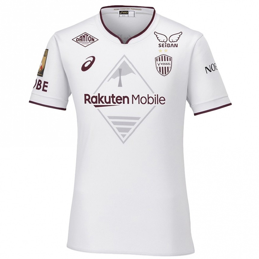 Hombre Fútbol Camiseta Oga Morita #11 Blanco Rojo 2ª Equipación 2024/25 Perú