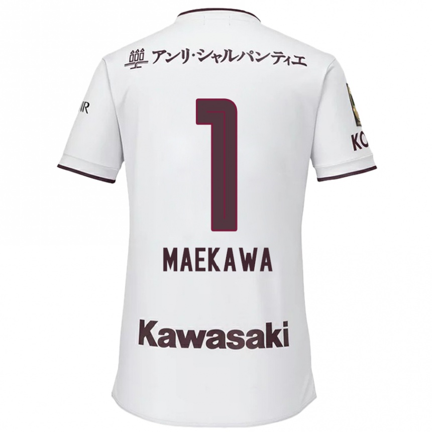 Hombre Fútbol Camiseta Daiya Maekawa #1 Blanco Rojo 2ª Equipación 2024/25 Perú