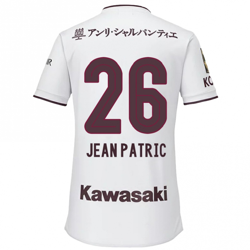 Hombre Fútbol Camiseta Jean Patric #26 Blanco Rojo 2ª Equipación 2024/25 Perú