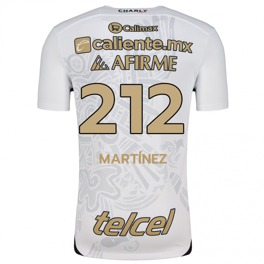 Hombre Fútbol Camiseta Juan Martínez #212 Blanco Negro 2ª Equipación 2024/25 Perú