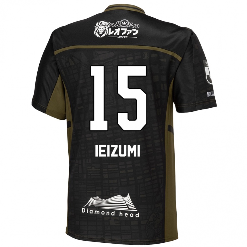 Hombre Fútbol Camiseta Rei Ieizumi #15 Verde Negro 2ª Equipación 2024/25 Perú