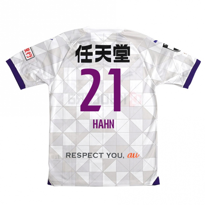 Hombre Fútbol Camiseta Warner Hahn #21 Blanco Morado 2ª Equipación 2024/25 Perú