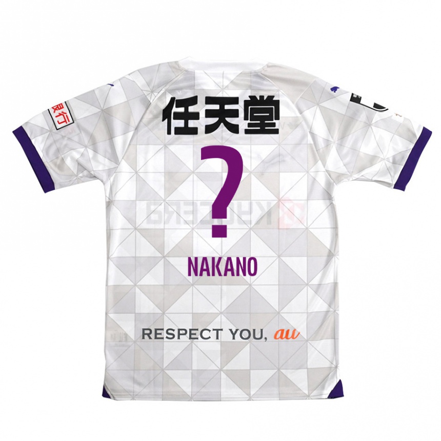 Hombre Fútbol Camiseta Kotaro Nakano #0 Blanco Morado 2ª Equipación 2024/25 Perú