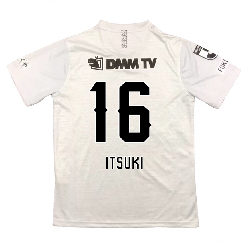 Hombre Fútbol Camiseta Itsuki Oda #16 Gris Negro 2ª Equipación 2024/25 Perú