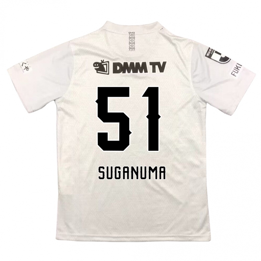 Hombre Fútbol Camiseta Kazuaki Suganuma #51 Gris Negro 2ª Equipación 2024/25 Perú