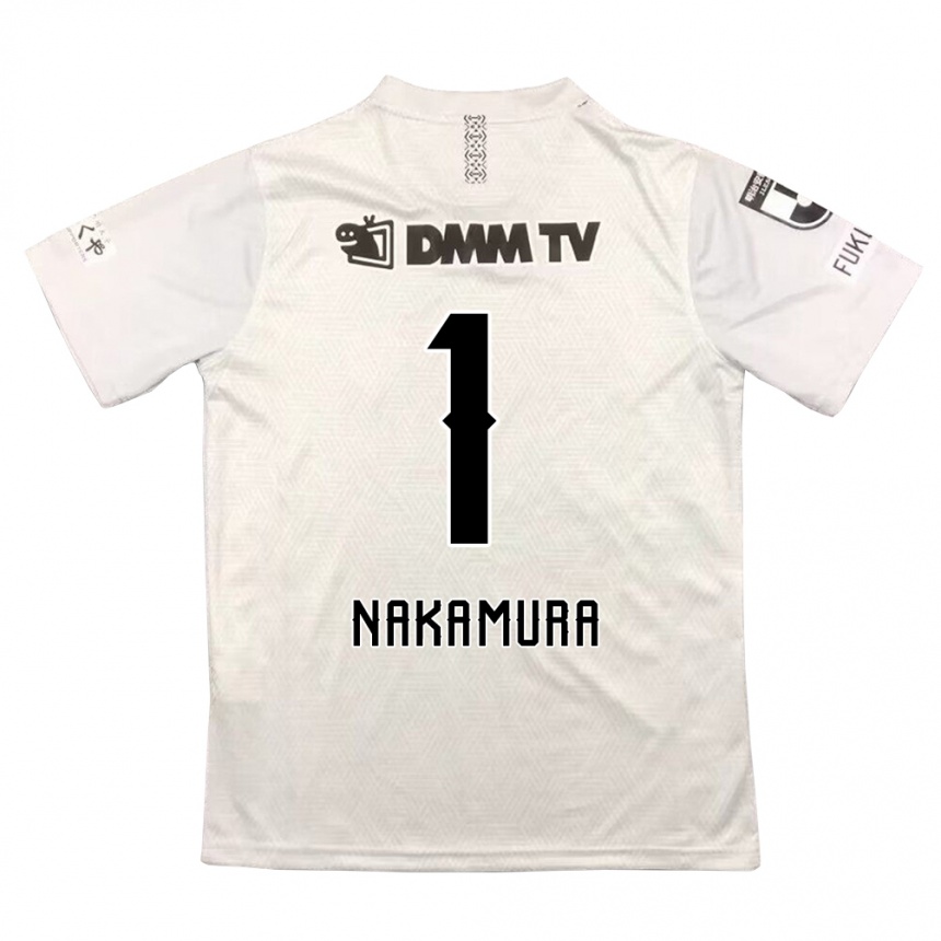 Hombre Fútbol Camiseta Seigo Nakamura #1 Gris Negro 2ª Equipación 2024/25 Perú