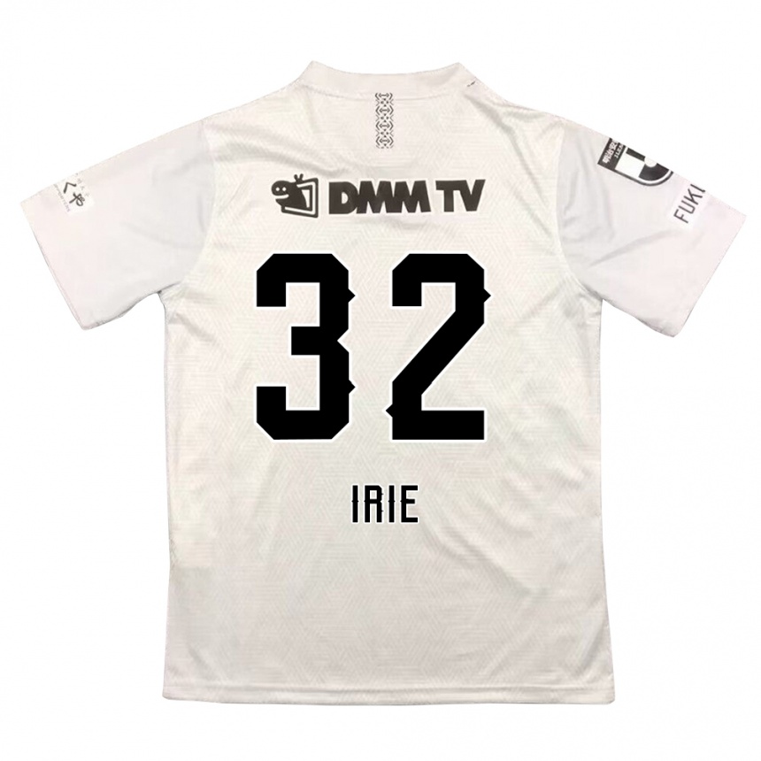 Hombre Fútbol Camiseta Yujin Irie #32 Gris Negro 2ª Equipación 2024/25 Perú