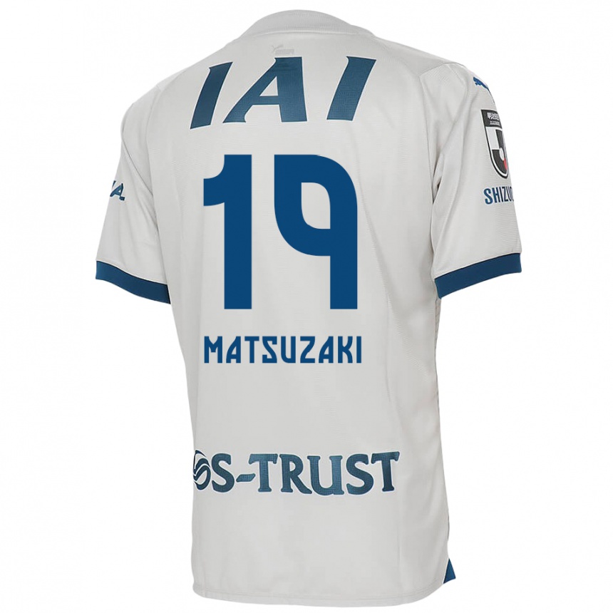 Hombre Fútbol Camiseta Kai Matsuzaki #19 Blanco Azul 2ª Equipación 2024/25 Perú