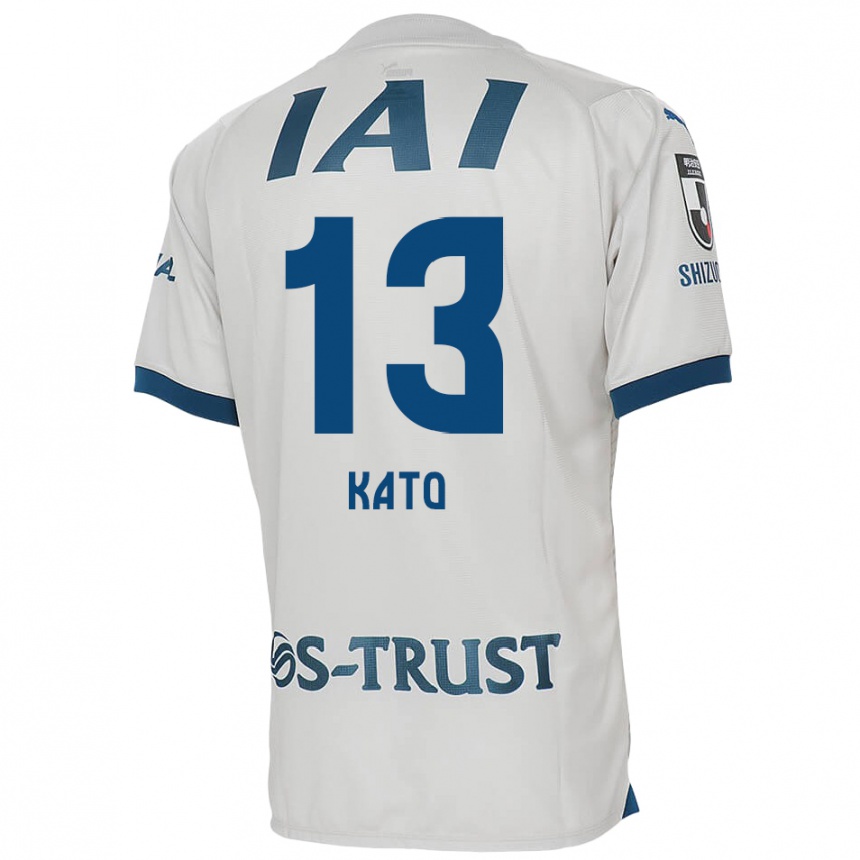 Hombre Fútbol Camiseta Daiya Kato #13 Blanco Azul 2ª Equipación 2024/25 Perú