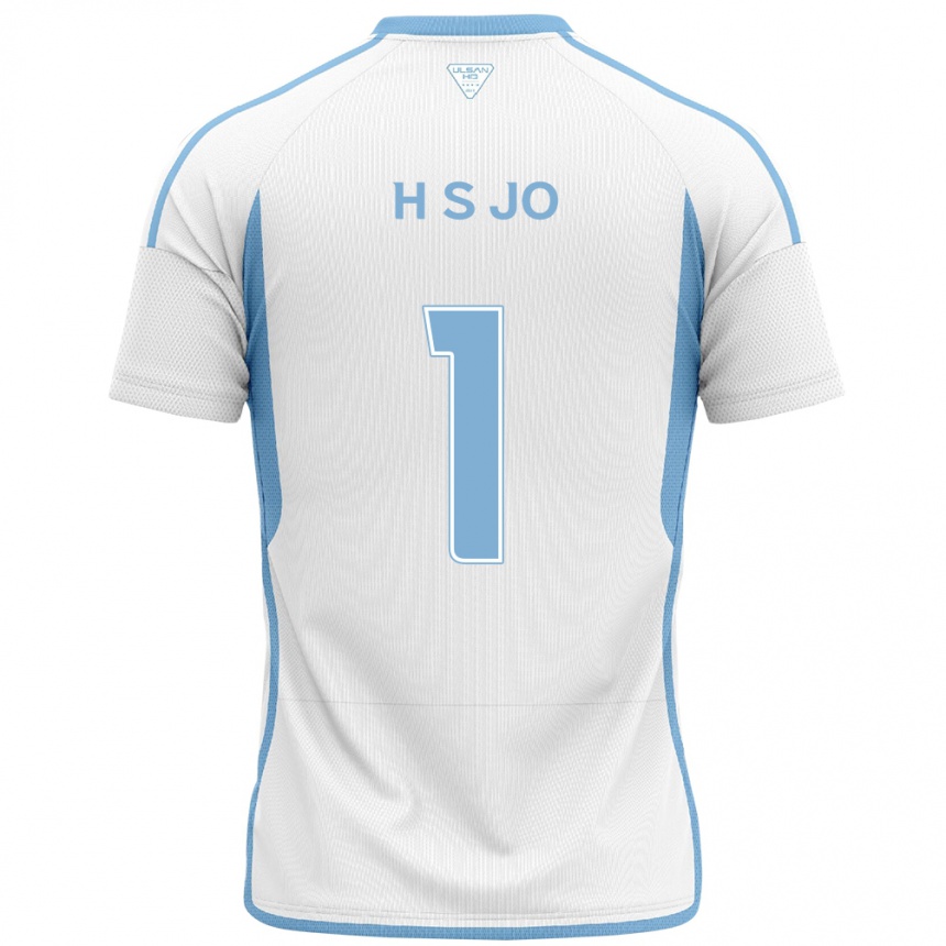 Hombre Fútbol Camiseta Su-Hyeok Jo #1 Blanco Azul 2ª Equipación 2024/25 Perú