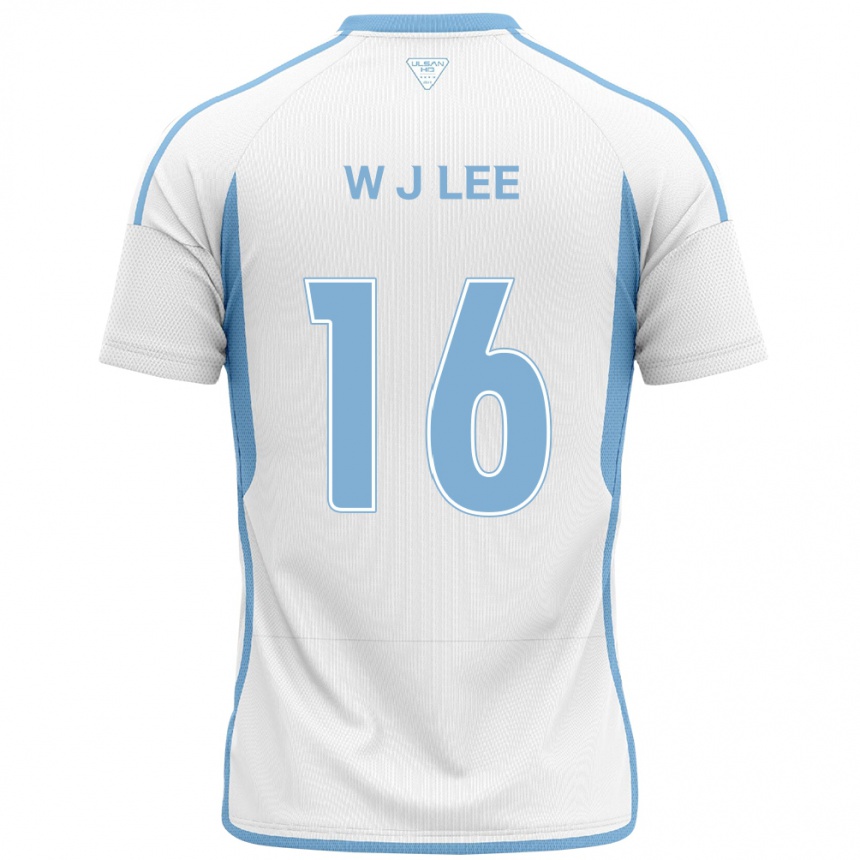 Hombre Fútbol Camiseta Jae-Wook Lee #16 Blanco Azul 2ª Equipación 2024/25 Perú