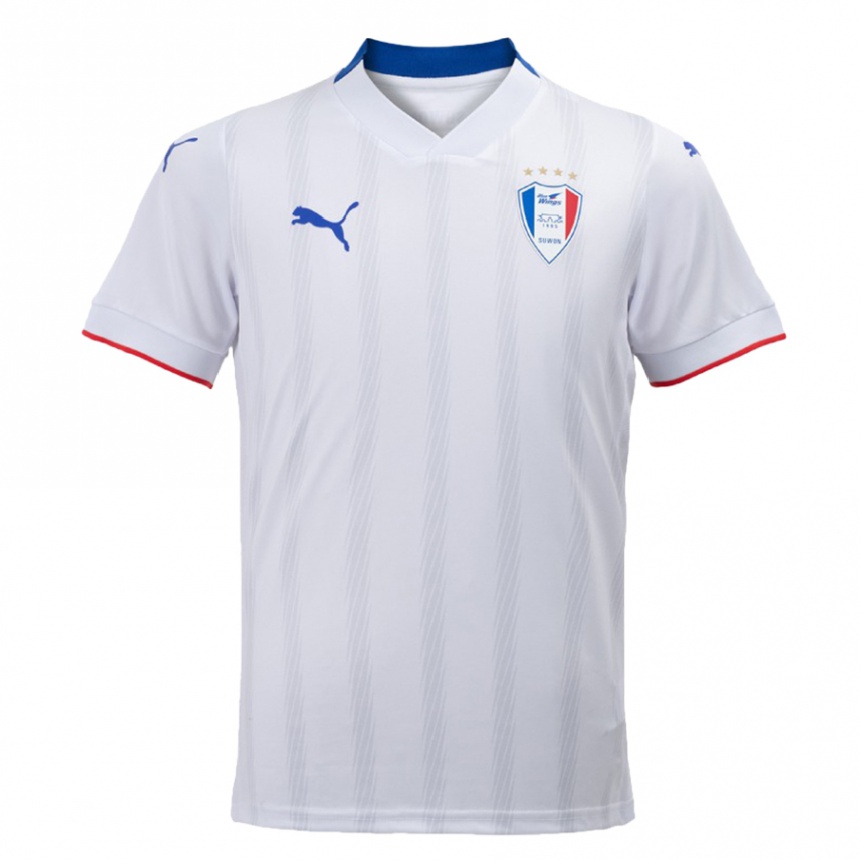 Hombre Fútbol Camiseta Joo-Chan Kim #37 Blanco Azul 2ª Equipación 2024/25 Perú